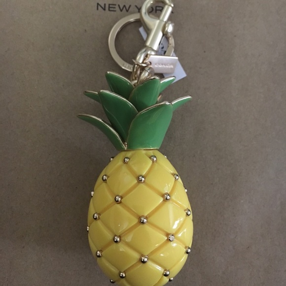 Coach Accessories - Limited edition Coach yellow and gold pineapple